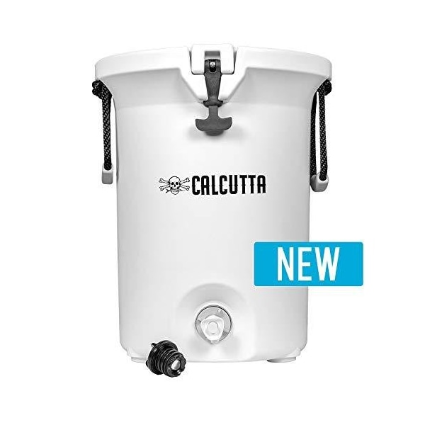 Calcutta Hydrate Jug White 5 Gallon Capacity With Led Drain Plug CHJW-5